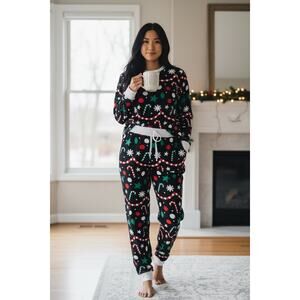 Tipsy Elves Christmas Goodies Pajama Set NEW XS Candy Cane Holiday Lounge Set